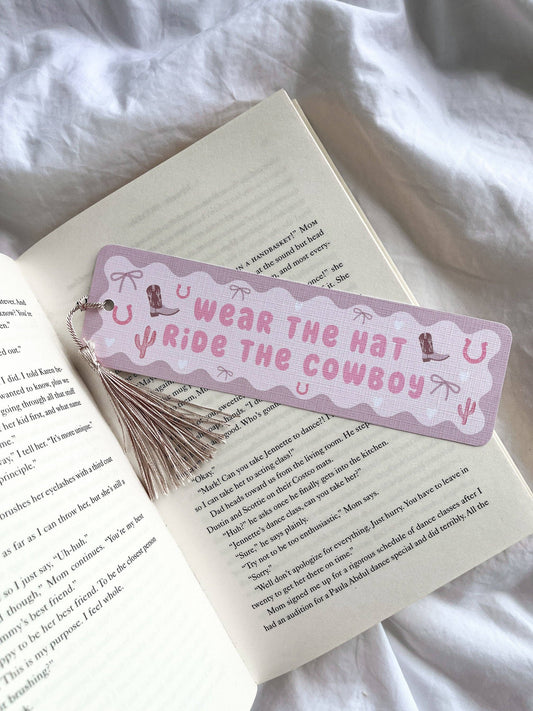 Chestnut Springs Bookmark | Wishing Well Ranch Bookmark | Cowboy Romance Bookmark | Romance Reader | Wear The Hat Ride The Cowboy