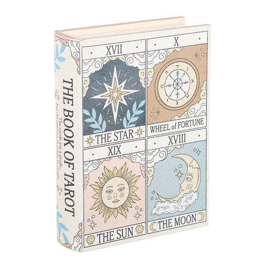 Vintage Tarot Book-Shaped Storage Box
