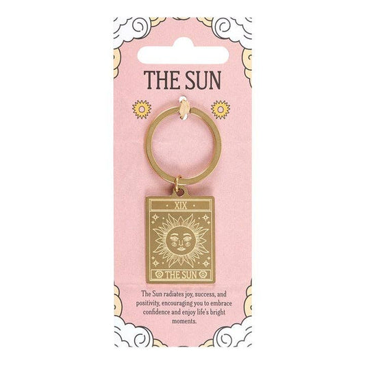 The Sun Vintage Tarot Card Keyring