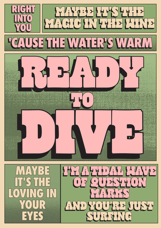 Dive Olivia Dean inspired print